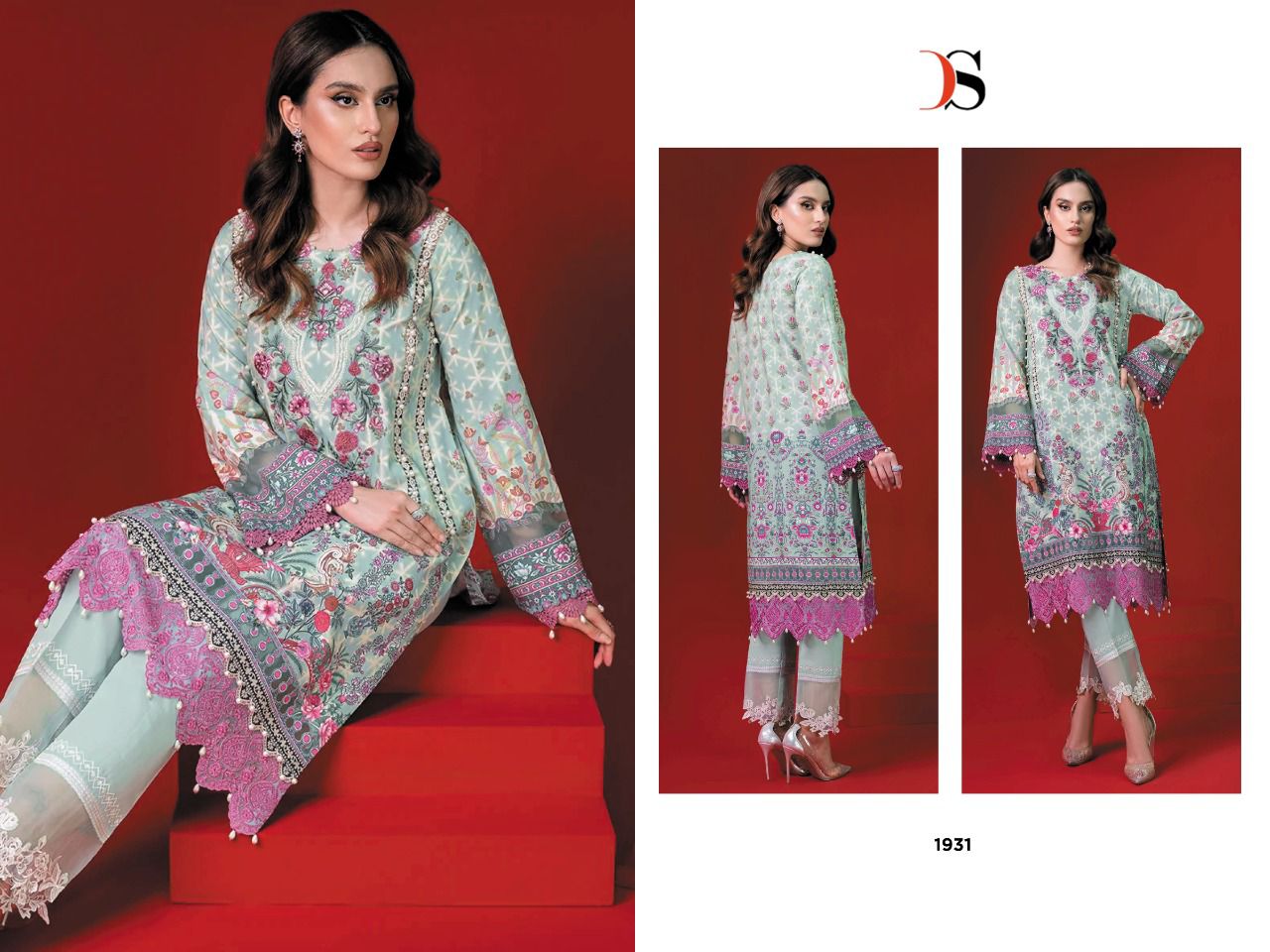 Deepsy Firdous Solitaire Casual Wear Embroidered Wholesale Pakistani Salwar Suits
